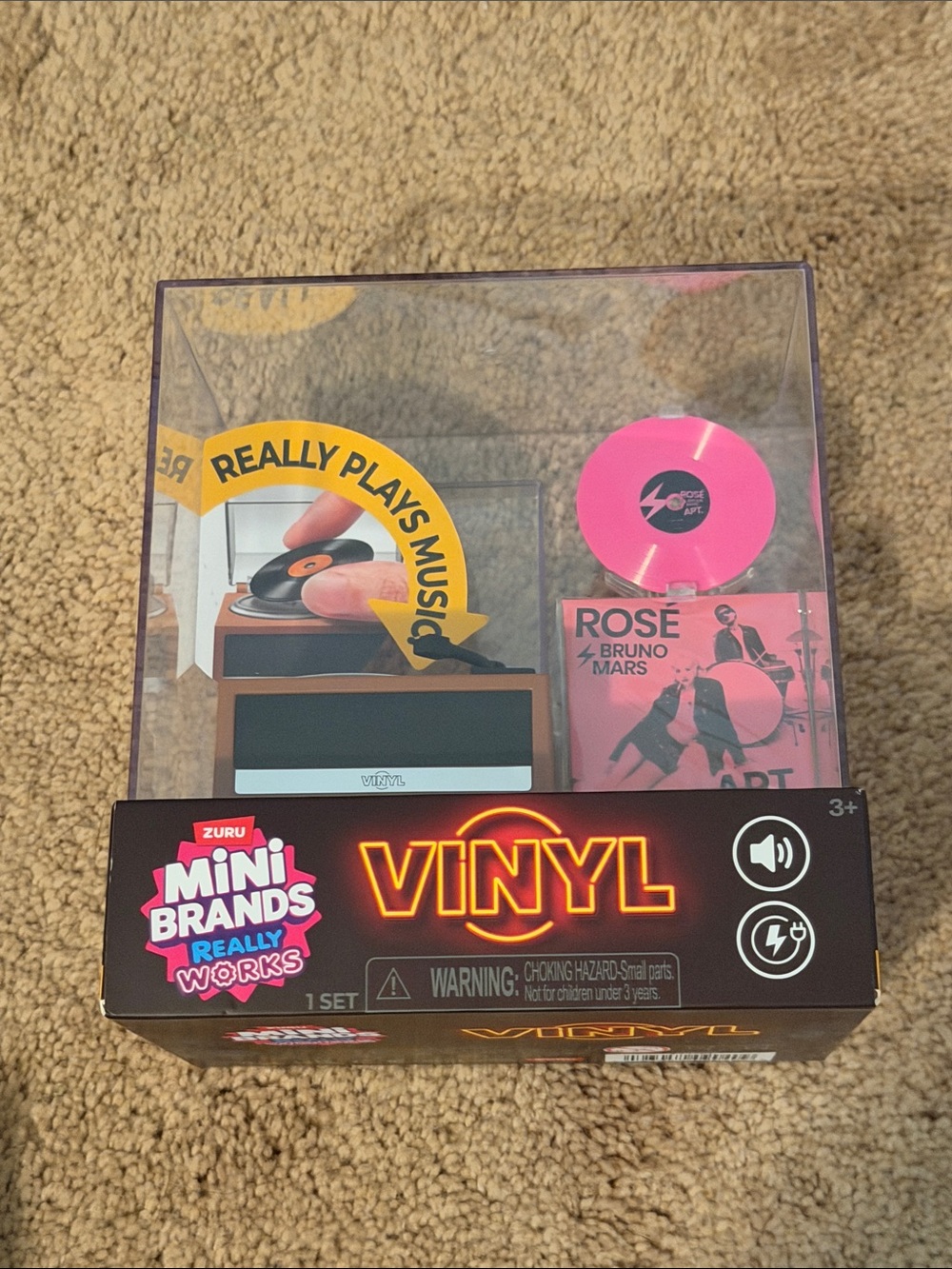 ⭐️ BRAND NEW ⭐️  ZURU Mini Brands Vinyl Record Player  😍  REALLY WORKS  😍
